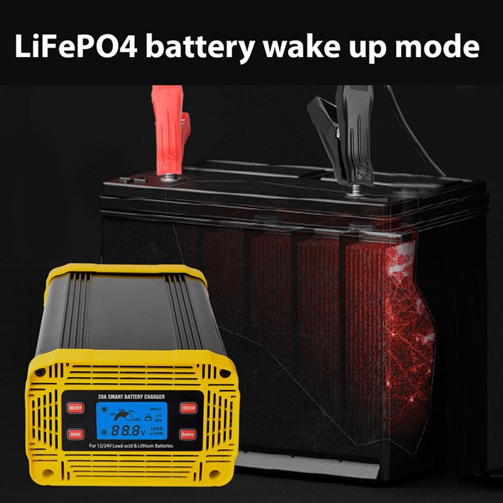 12V/24V 20A Smart Battery Charger factory